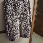 Womans Fashion Wear Long Jacket Yype Animal Print Med Chest Size 39"