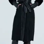 Akira Goodie Mixed Media Coat