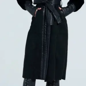 Akira Goodie Mixed Media Coat