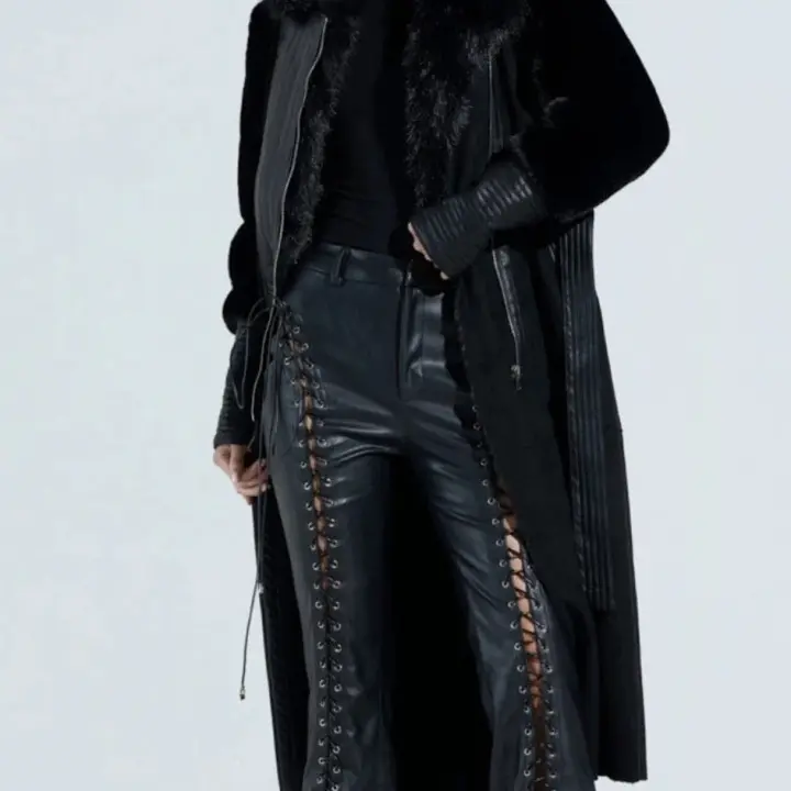 Akira Goodie Mixed Media Coat