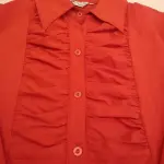 High Quality Lycra Shirt For Women Red Size 1 For General Fashion Occasions