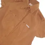 Phard Shirt Shirt Women Brown Short Sleeve Linen Made Italy It40 Eu36 S Small