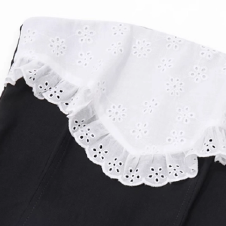 Black And White Lace Tube Top | Jennie – BlackPink